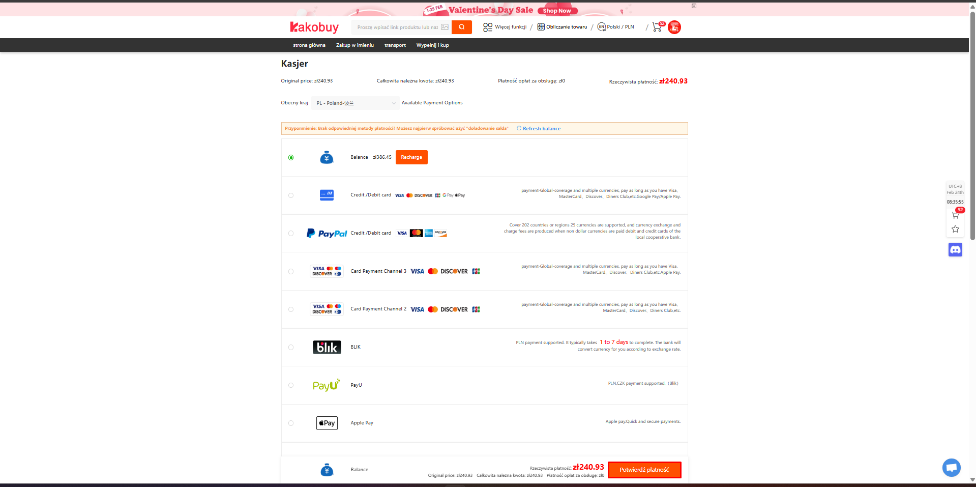 Płatność na Kakobuy - Jak zamawiać repy